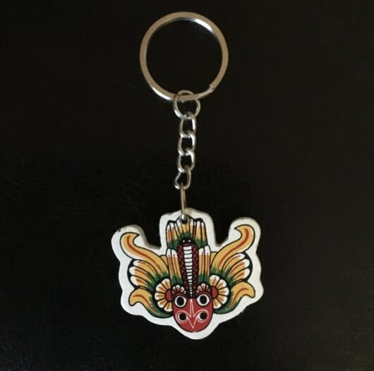 Beautiful Handmade Traditional Wooden mask Key Chains - Image 2