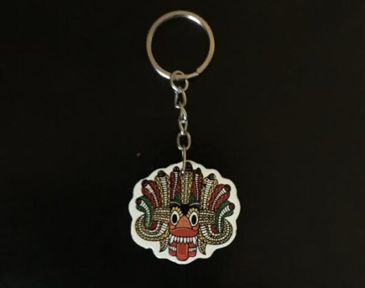 Beautiful Handmade Traditional Wooden mask Key Chains - Image 3