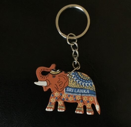 Beautiful Handmade Wooden Elephant Key Chain - Image 3