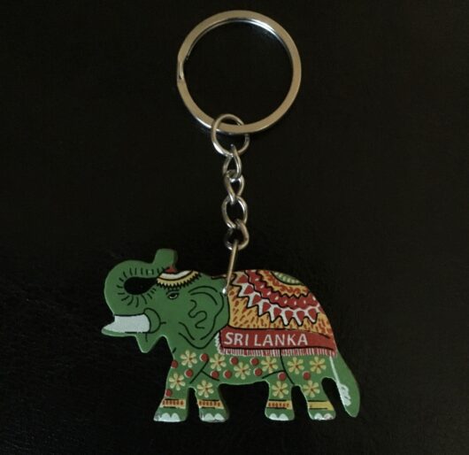 Beautiful Handmade Wooden Elephant Key Chain