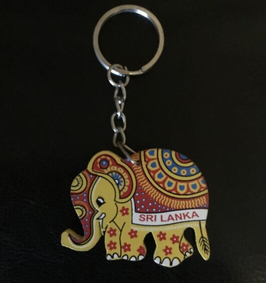 Beautiful Handmade Wooden Elephant Key Chain - Image 4