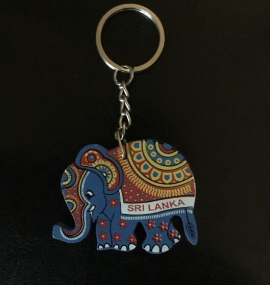 Beautiful Handmade Wooden Elephant Key Chain - Image 2